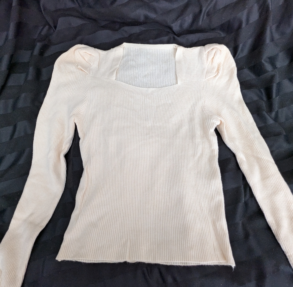 Cream sweater